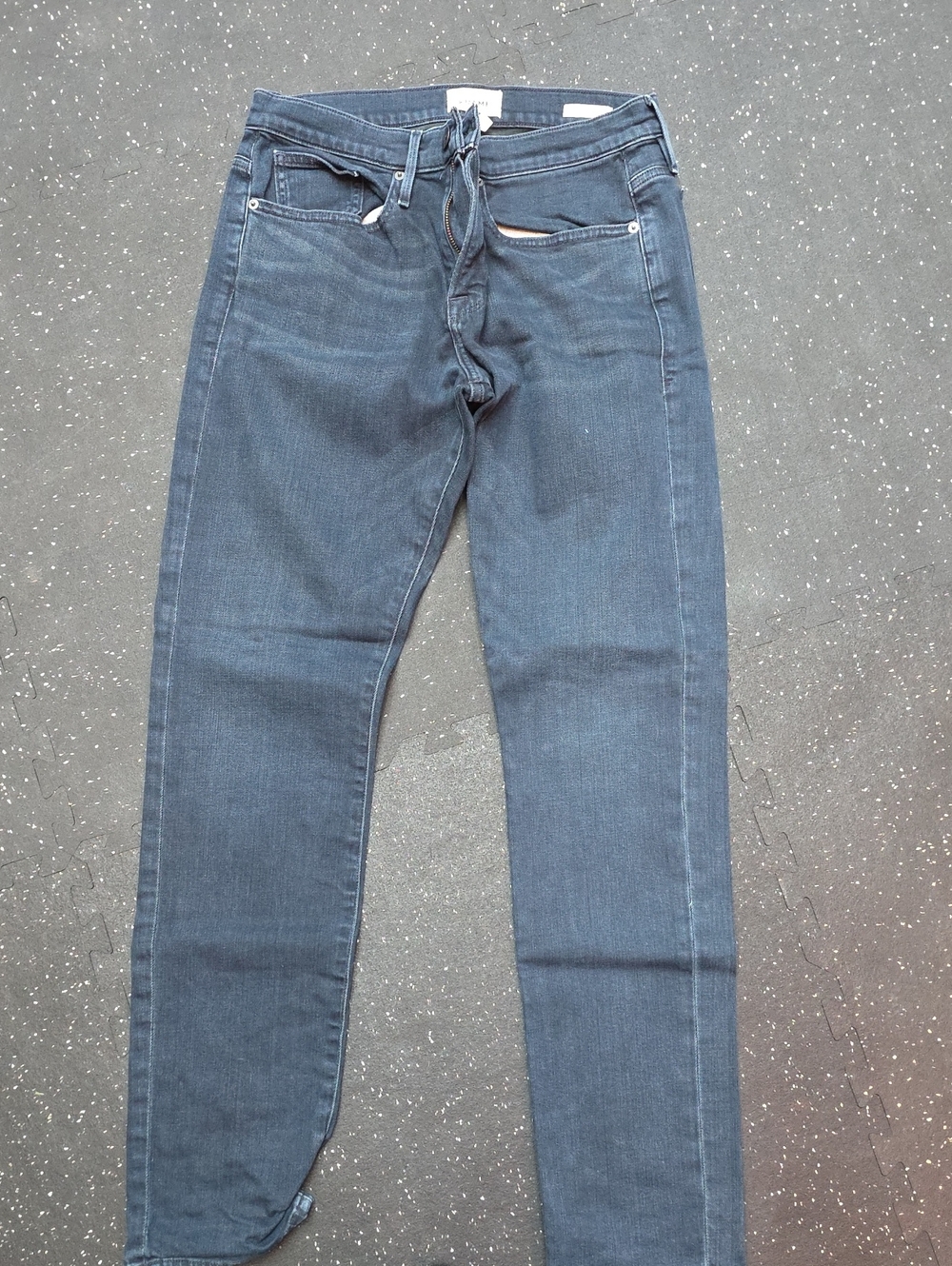 Fame and Partners Men's Slim Straight Jeans in Dark Blue
